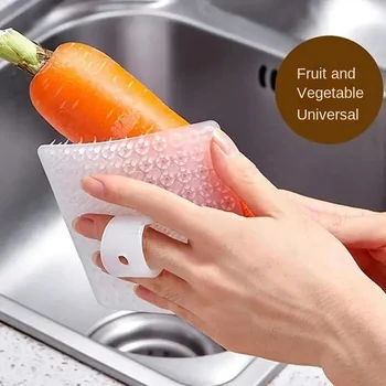 Četka za čišćenje voća i povrća, Bogata zube, kućanski kuhinjski univerzalni čistač za čišćenje, Korisne stvari za kuhinju