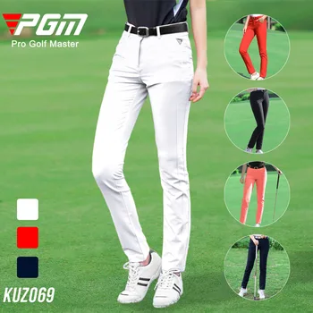Ženske elastične uske hlače pune dužine PGM, prozračne hlače za golf, Ljetne ženske Быстросохнущие sportske hlače, ženske svakodnevne teniski hlače