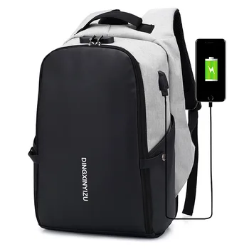 Противоугонный ruksak za poslovne muškarce i žene, prijenosna torba za laptop velikog kapaciteta od 15 inča sa USB punjenja, studentska školska torba