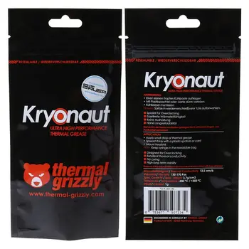 Термопаста Grizzly Kryonaut 1g za AMD procesor Intel Hladnjak Ventilator Компаундное Hlađenje Термопаста Hladnjak Термопаста 12 W/K